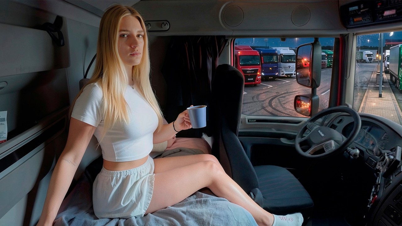 Sleeping Alone in a Big Truck Female Driver Reality