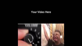 A boy listening a music with high volume by global meme template collection