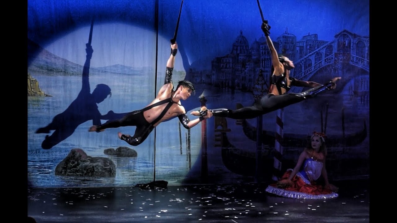 aerial silks duo - YouTube
