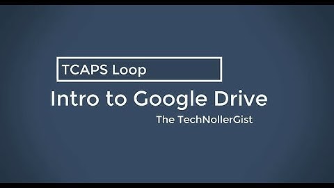 Intro to Google Drive