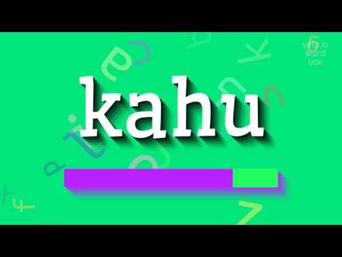 HOW TO SAY KAHU? KAHU Pronunciation Guide #KAHU  #maori #new zealand #cloak
