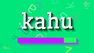 How To Say Kahu? Kahu Pronunciation Guide Zealand 