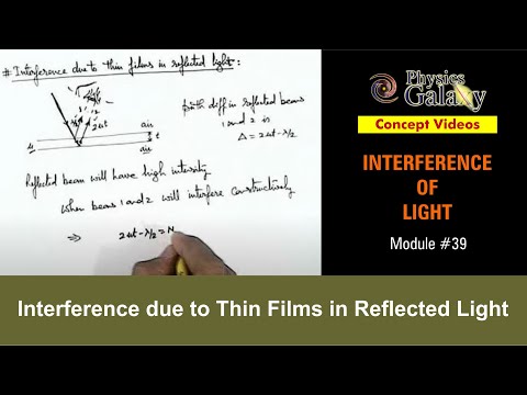 Class 12 Physics | Interference | #39 Interference due to Thin Films in Reflected Light | JEE & NEET