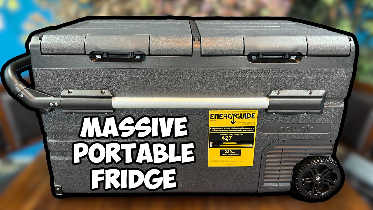 Newair 115 Qt Portable Fridge and Freezer 12V Electric Camping Cooler