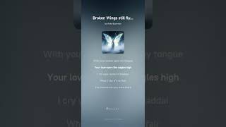 Broken Wings still fly  #godinspired #songlyrics #lifeisbutadream#elshadai