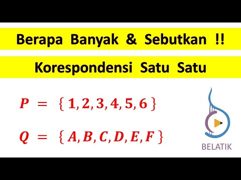 Cara Mencari & Menghitung Korespondensi Satu Satu Fungsi Relasi Dengan Cepat Matematika SMP SMA SMK