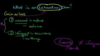 Extraordinary Items in Accounting, defined and explained