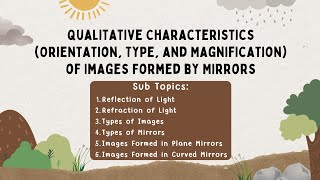 Qualitative Characteristics (Orientation, Types, and Magnification) of Images Formed by Mirrors
