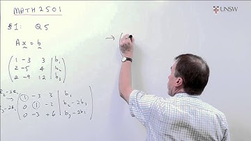 Linear Algebra 02: Does Ax=b have solutions (Ch1 Pr5)