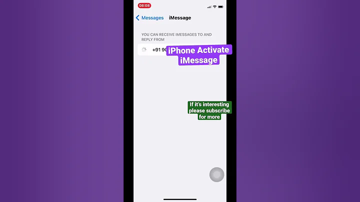 iMessage Activation in the IPhone - DayDayNews