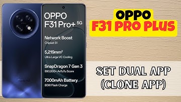How to set dual app (clone app) in Oppo F31 Pro Plus