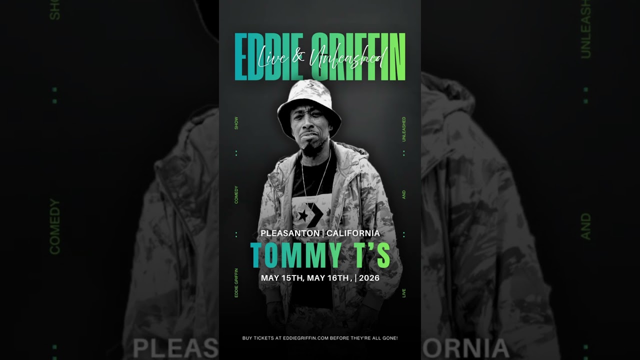 PLEASANTON GET READY ⚡ Eddie Griffin Live May 15–16 🎤🔥 Tickets selling fast!