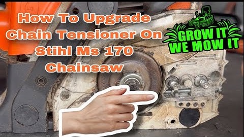 Stihl Ms 170 Chain Tensioner Adjuster Mod #growitwemowit #stihlusa #howto