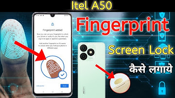 itel a50 fingerprint sensor Setting | itel a50 fingerprint lock, fingerprint, itel a50 app lock