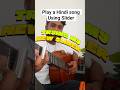 How to Play Bollywood Songs on Guitar Slider for Beginners#beginner #Slider #slideguitar