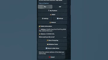 THE FASTEST SOLANA WALLET TELEGRAM BOT CRYPTO QUİCK BOT Reference revenues are set at 30% for life.
