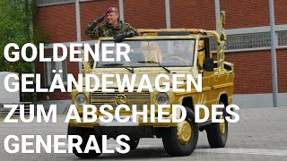 German Army: Farewell to a general from Oldenburg - deputy commander drives away in the golden jeep