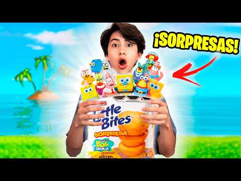 OPENING LITTLE BITES WITH A SPONGEBOB SURPRISE TOY!