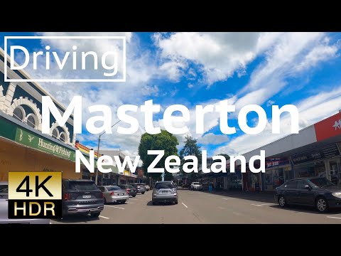 Driving tour Masterton ,New Zealand -4K-