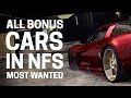 All Bonus Cars in NFS Most Wanted