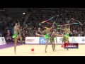 Rhythmic gymnastics Russian team: 2 ribbons + 3 balls