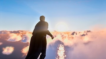 SUPERMAN Flying above Clouds | Quantv lvl 4 Volumetric Clouds | Quantv Ray Tracing | RTX 3060 Ti