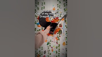 Introducing One Of My Most Scariest Dragon Puppets… #dragonpuppets #papercrafts #paperdragon