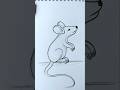 Easy drawing of a mouse #art #trending #shortsvideo #shortsfeed #shorts #youtubeshorts