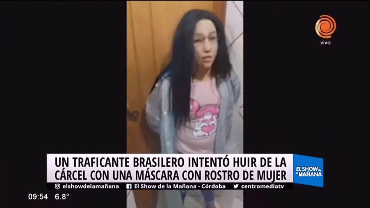 Narco brasileño intentó fugarse de la cárcel disfrazado como su hija adolescente
