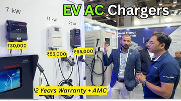 POM Power EV Chargers | First Look at EV India Expo 2025 | 11kW & 22kW AC Charging Solutions
