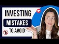 INVESTING MISTAKES | 5 Beginner Investing Mistakes to AVOID  |  Financial Education 2022