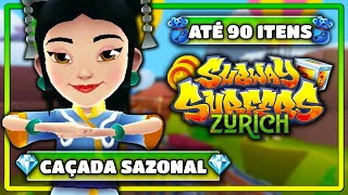 Subway Surfers Zurich 2020  Caçada Sazonal até 90 Itens