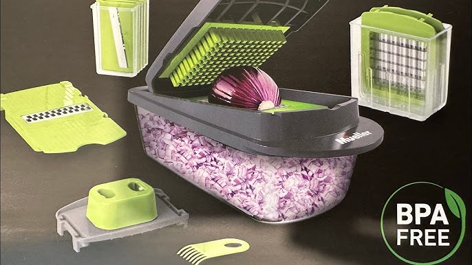 Mueller Pro-Series 10-in-1, 8 Blade Vegetable Slicer, Onion Mincer Chopper,  Vege