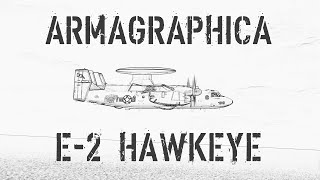 E-2 Hawkeye AWACS aircraft. USA. Armagraphica