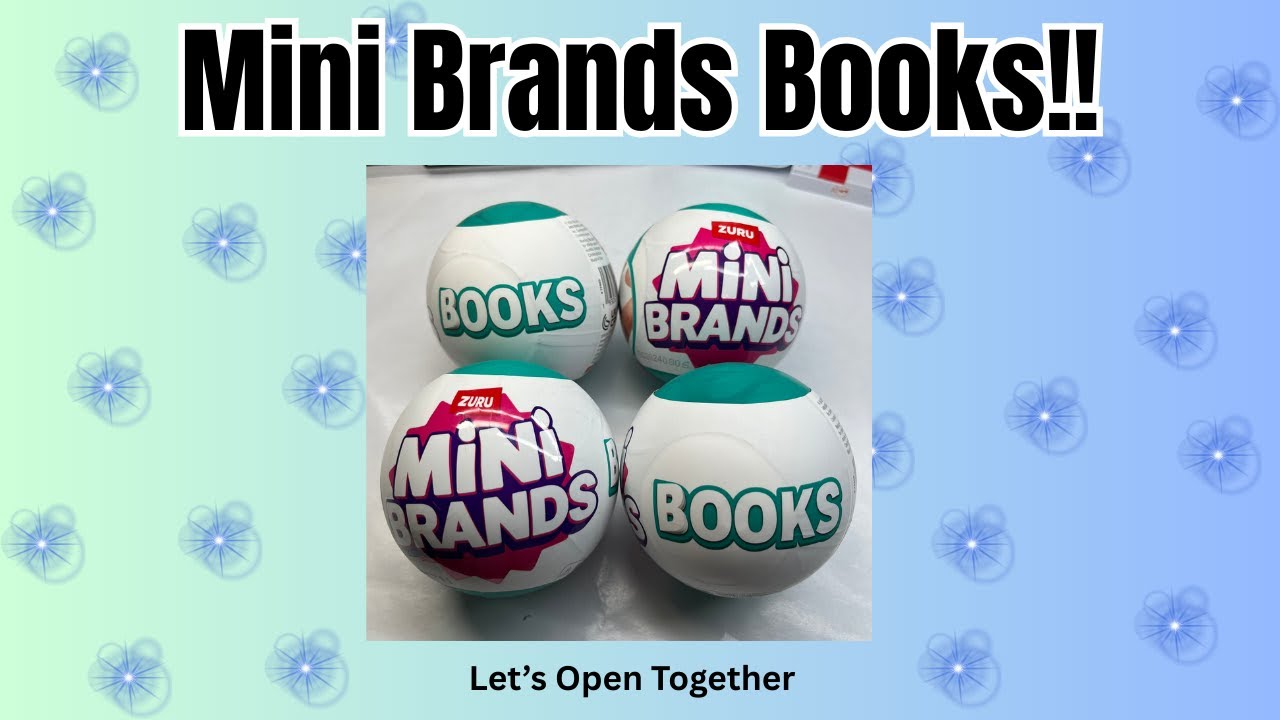 Let's Open 4 Mini Brands Surprise Capsules - Books