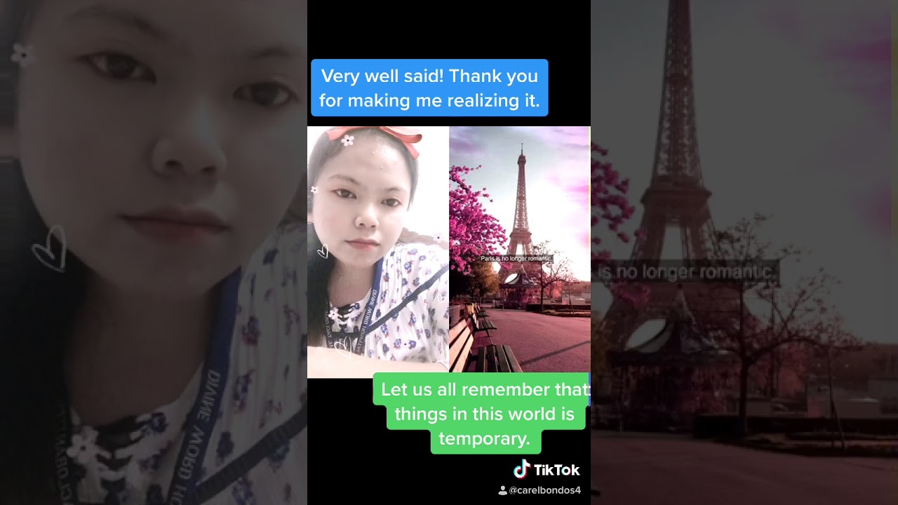 Heard this message from tiktok, so i duet. - YouTube