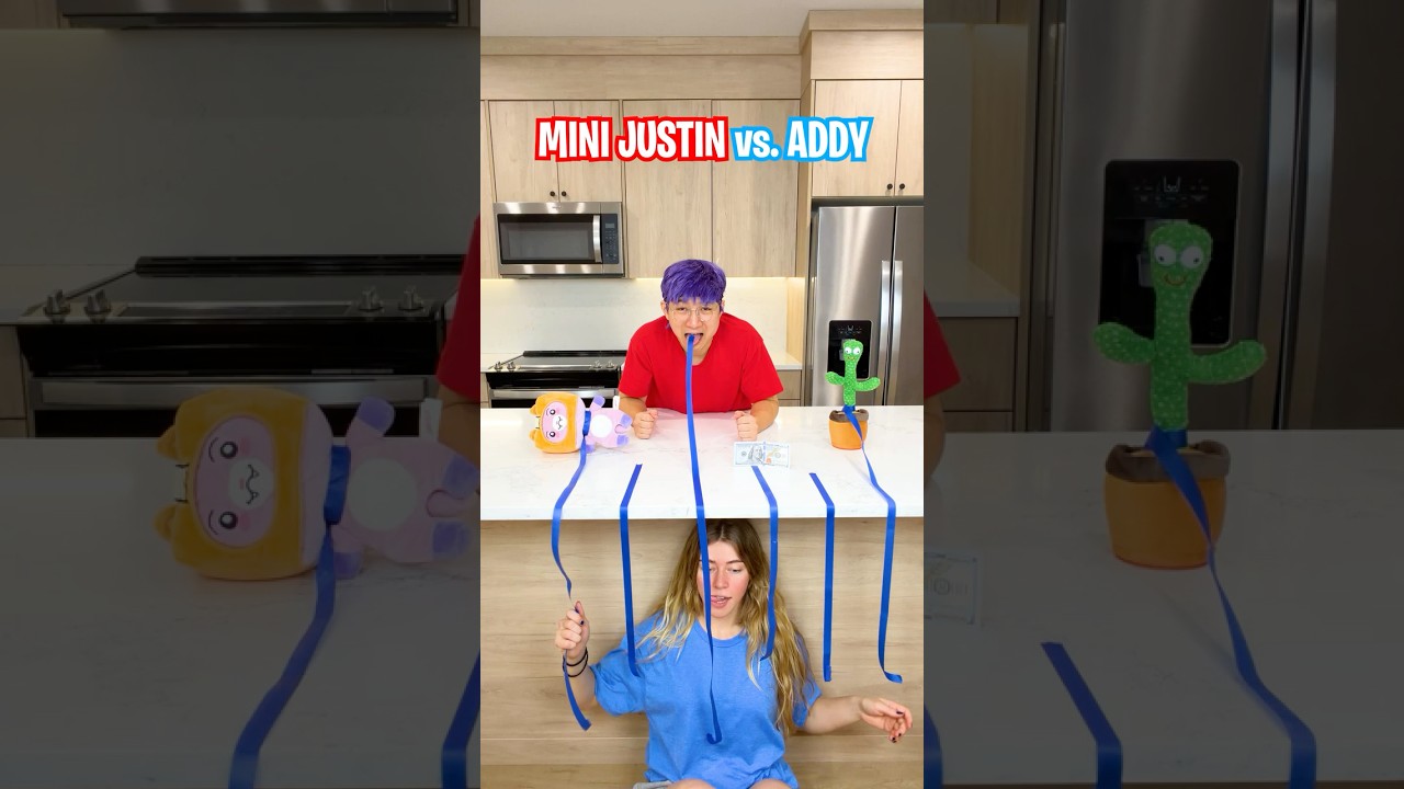 Brother vs. Sister TAPE PULL CHALLENGE! 💀 #LankyBox #shorts