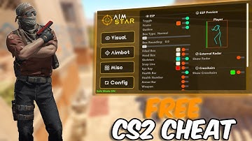 AIMSTAR BEST FREE EXTERNAL CS2 CHEAT  AIMBOT  ESP  RCS