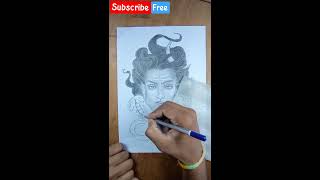 mahadev pancil sketch drawing | by rohit art | #shorts