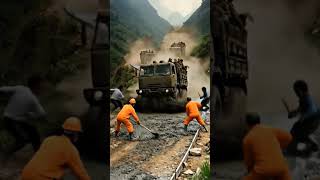 Celebrity 🪖 Military Convoy Meets Earth Disaster.#shorts Wealth