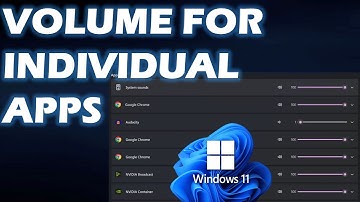 How to Set the Volume for individual Apps in Windows 11