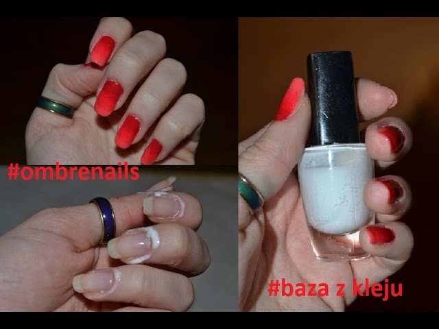 Diy Baza Na Paznokcie Z Kleju Ombre Nails Sposob Na Czyste Skorki Youtube
