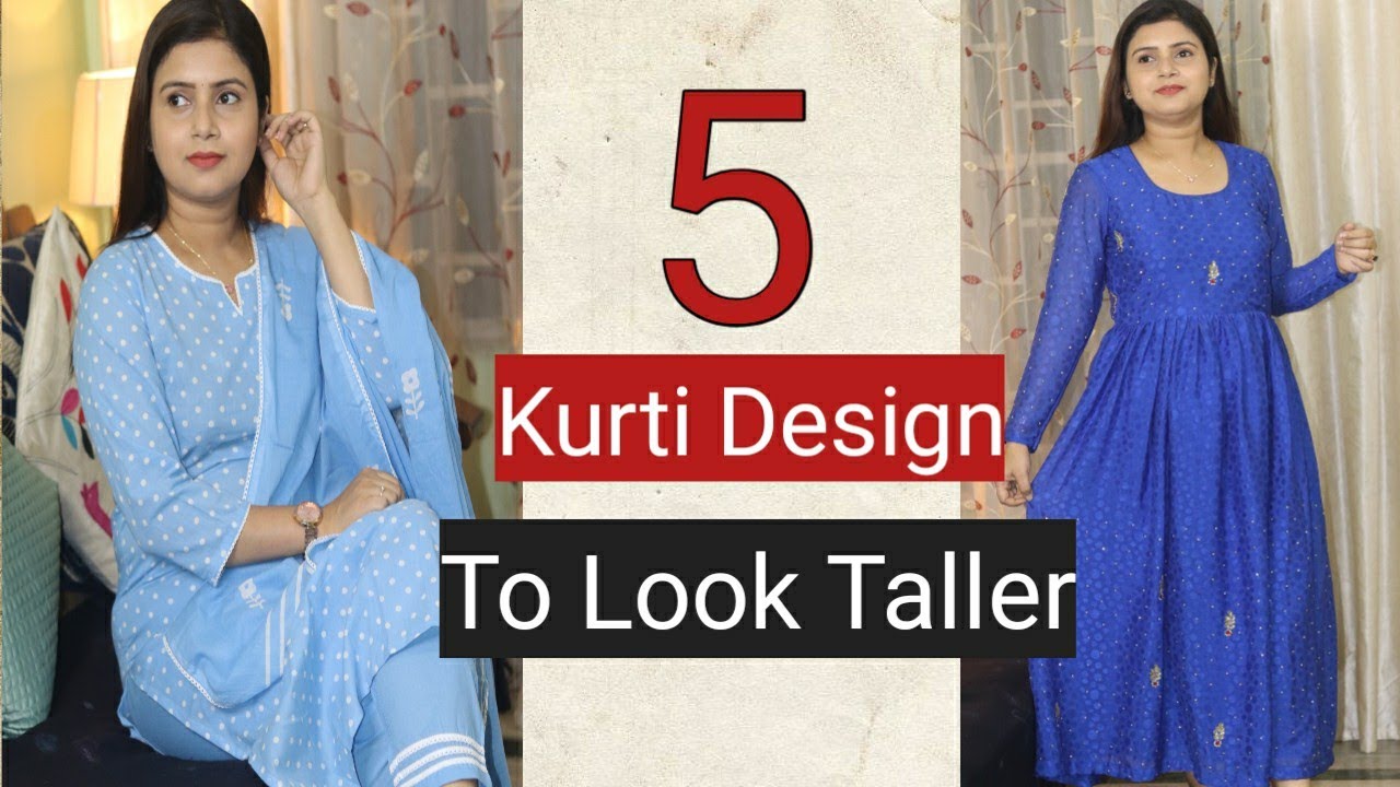 Kurti Stlying Tips for Short Height | Kurti For Short Height Girls|Look Tall  in Kurti palazzo#kurti - YouTube