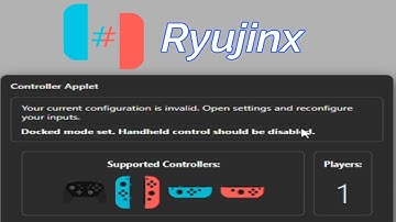 Ryujinx Uw huidige configuratie is ongeldig. De handheld-bediening moet worden uitgeschakeld.