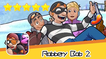 Robbery Bob 2 Pilfer Peak Level #20 Walkthrough Black Hood Suit Recommend index five stars