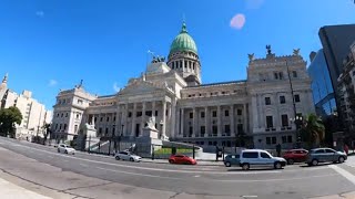 Buenos Aires - Callao to National Congress of Argentina | Virtual Tour [4K] by Howling Wind 2,780 views 2 years ago 18 minutes