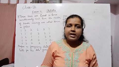 9th Maths  statistics  exercise 9.1 problem 3