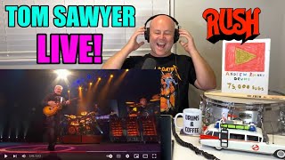 Drum Teacher Reaction: NEIL PEART | RUSH - 'Tom Sawyer' Live | RUSH WEEK! 🇨🇦 🥁🙌