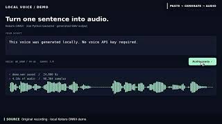 Kokoro Local AI Voice: Setup, Real Demo & Output in 45 Seconds