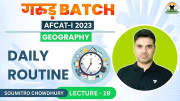 Daily Routine for AFCAT 1 2023 | Soumitro Chowdhury